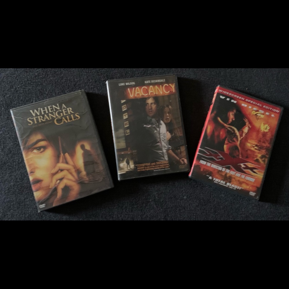 3 DVDs.